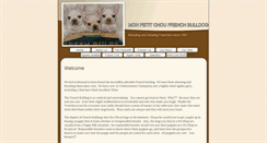 Desktop Screenshot of monpetitchoufrenchbulldogs.com