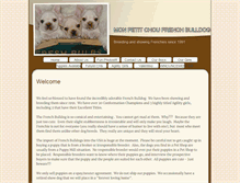Tablet Screenshot of monpetitchoufrenchbulldogs.com